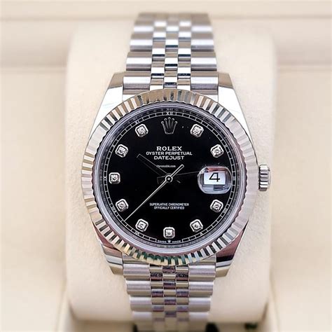 rolex datejust black face jubilee bracelet|original rolex jubilee bracelet.